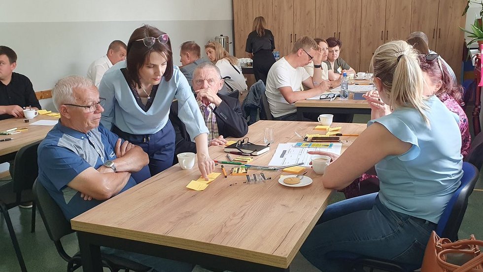 Katarzyna Zajda prowadzi warsztaty
